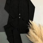 ست کت شلوار اسپرت مشکی پرنسس کد ۲۰۲۵