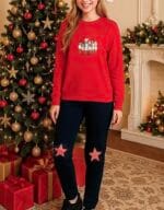 ست بلوز شلوار دورس پنبه تینا کد 2733