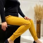 شلوار اسلش دورس پنبه کشباف پهن سولماز