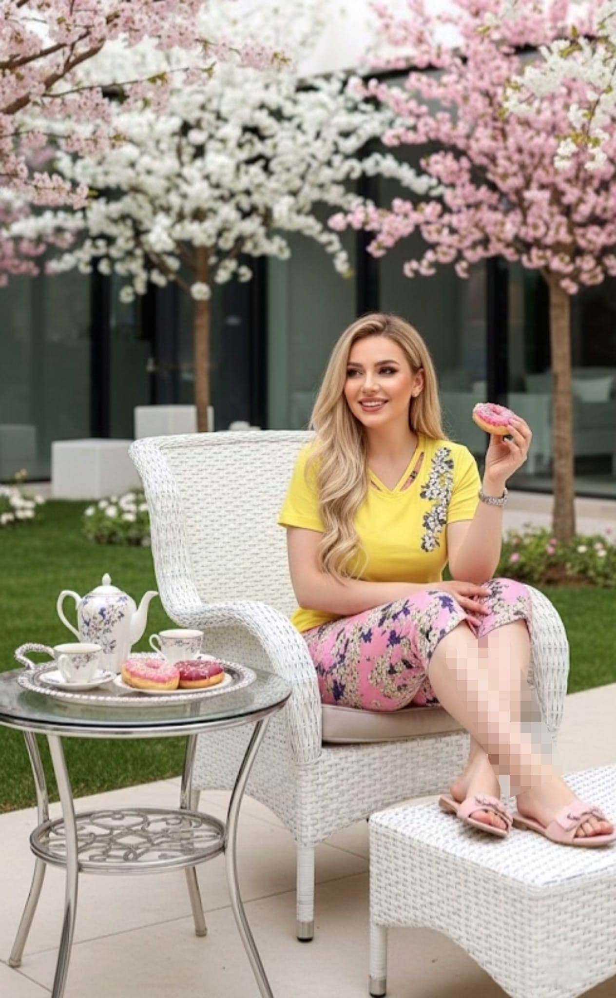 photo-output تیشرت شلوارک شکوفه - Image 1