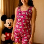 ست تاپ شلوارک پنبه امیلی