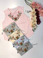 تاپ پنبه راهراه گلدوزی طنین - Image 4