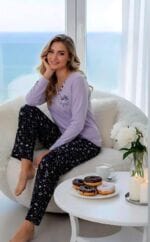 ست بلوز شلوار گل اندام