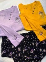 ست بلوز شلوار گل اندام